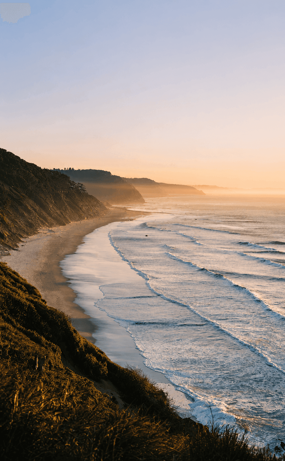 The coastline